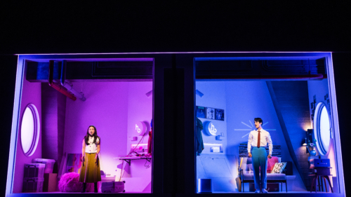 Helen J Shen and Darren Criss in Maybe Happy Ending on Broadway